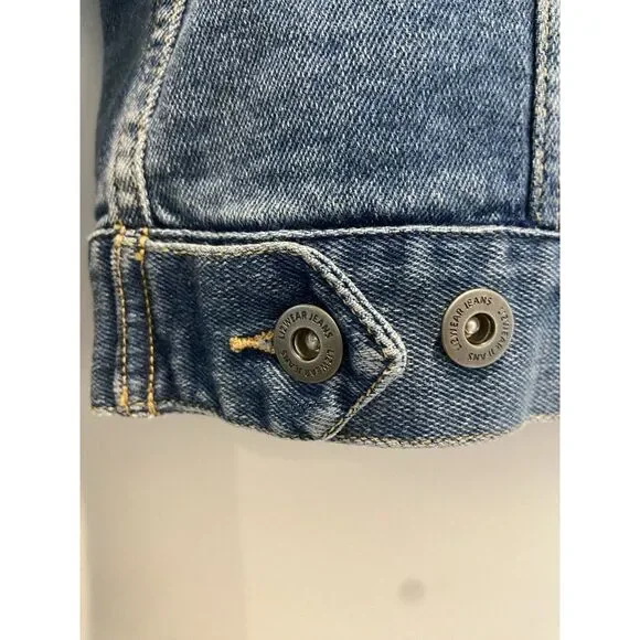 LIZ CLAIBORNE Womens Denim Jean Jacket Medium Wash Size Small S Lizwear - Picture 4 of 5